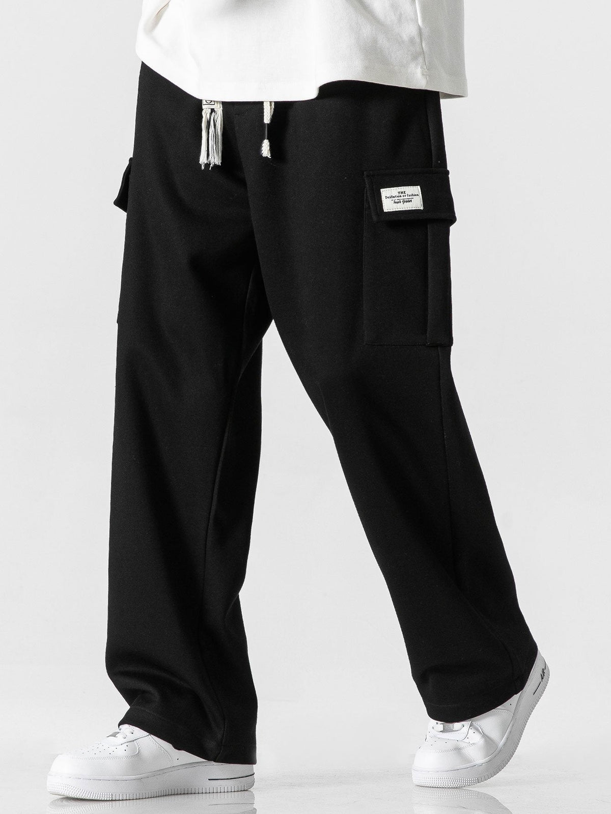 Dennis | Jersey cargo broek relax fit