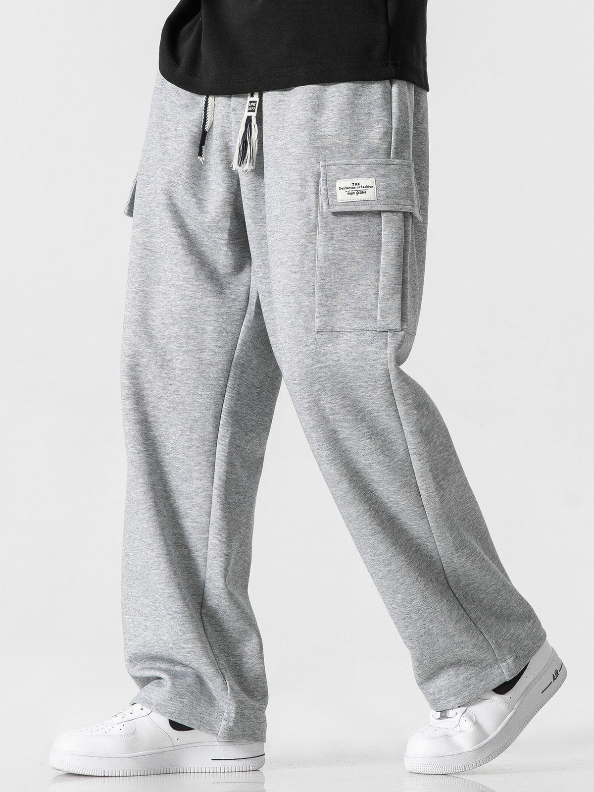Dennis | Jersey cargo broek relax fit