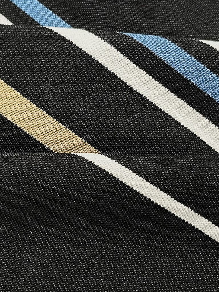 Diede | Witte polo met meerkleurige strepen