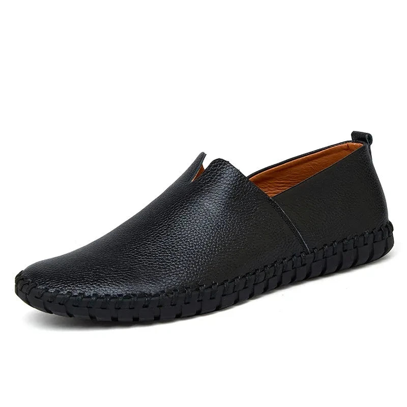 Dirkjan | Ademende casual loafers van leer