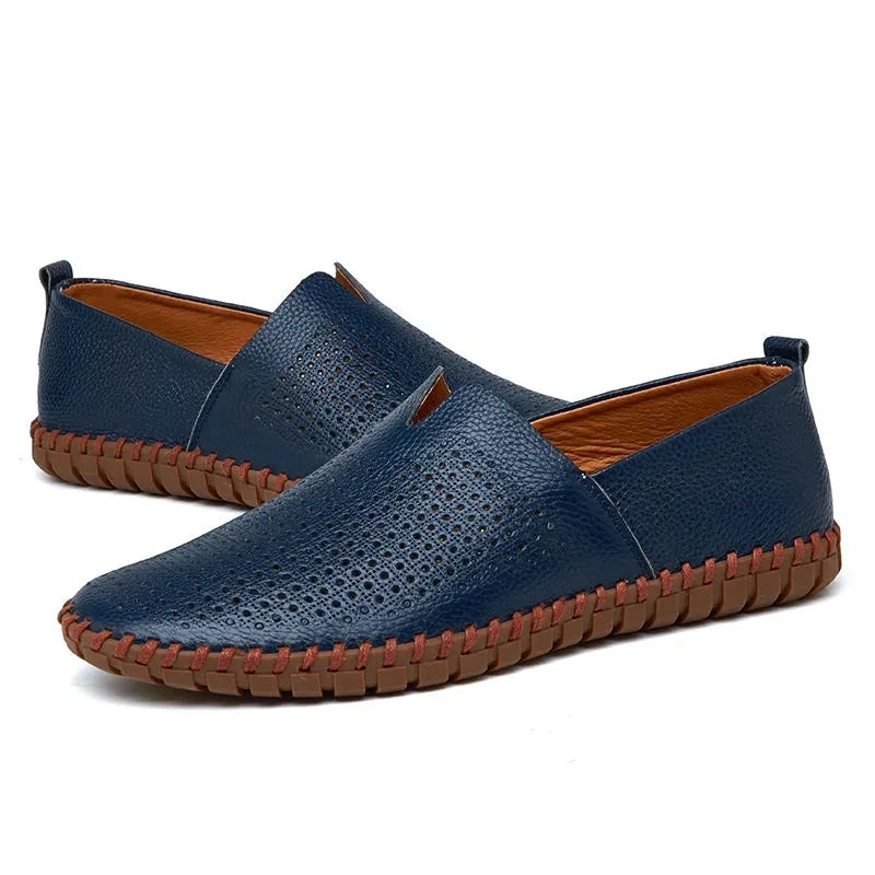 Dirkjan | Ademende casual loafers van leer