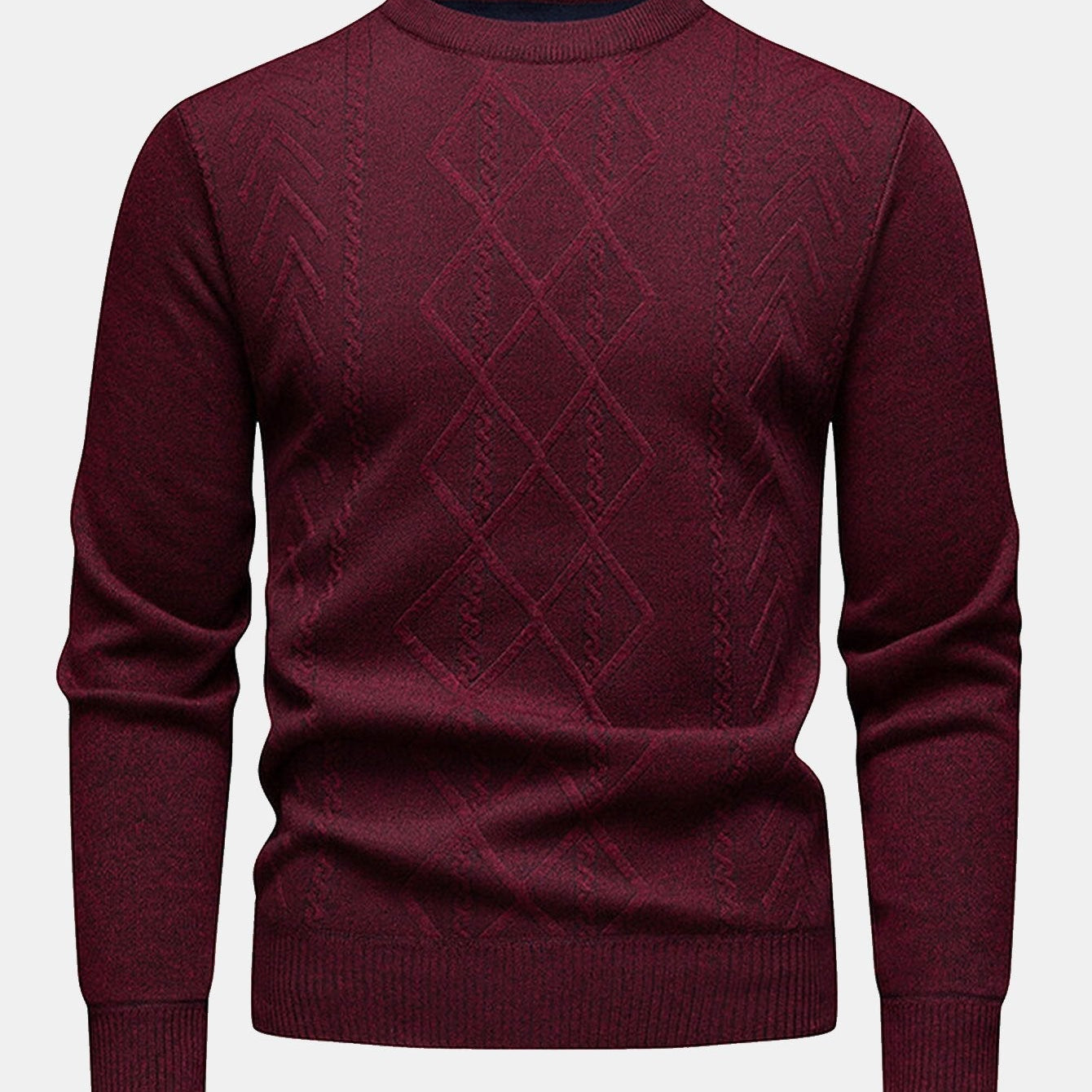Douwe | Jacquardtrui met geometrisch patroon