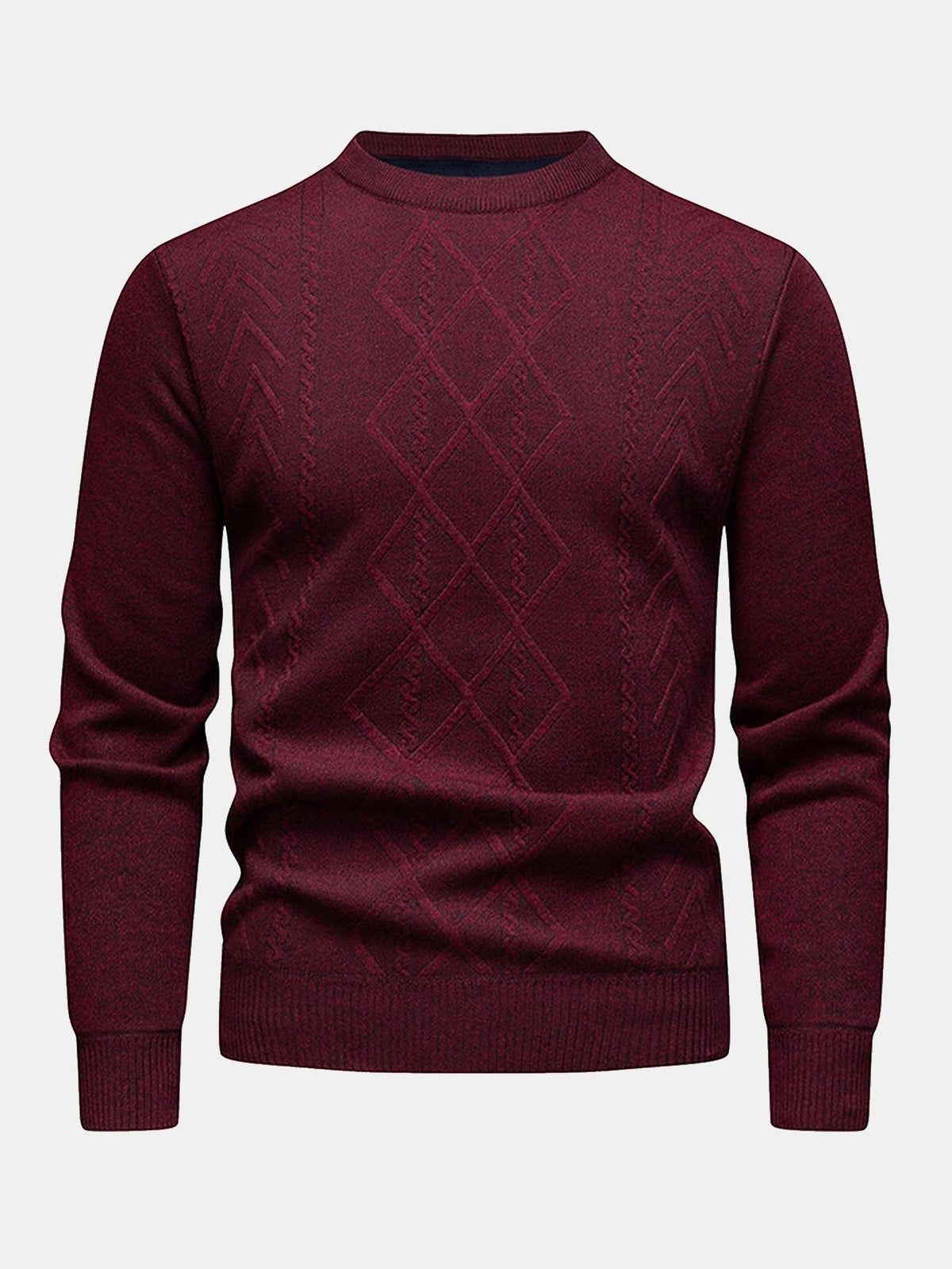Douwe | Jacquardtrui met geometrisch patroon