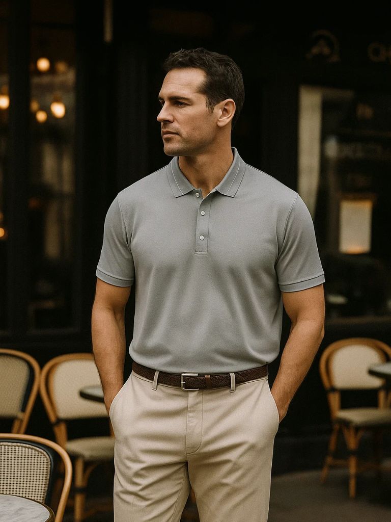 Duco | Grijze klassieke polo