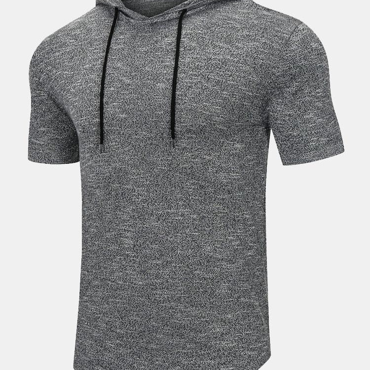 Eduard | Slim-fit gebreid T-shirt met capuchon