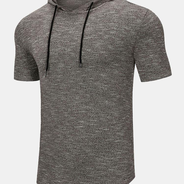 Eduard | Slim-fit gebreid T-shirt met capuchon