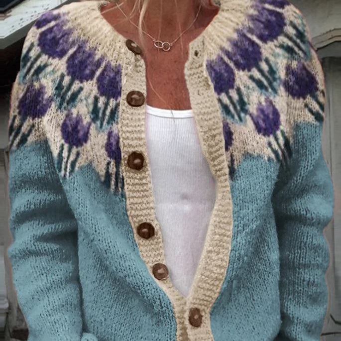 Elin | Bloemenprint vest