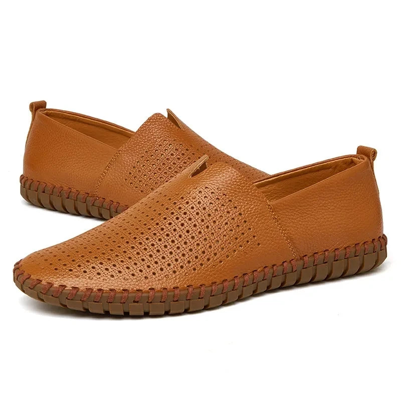 Eppo | Ademende leren loafers