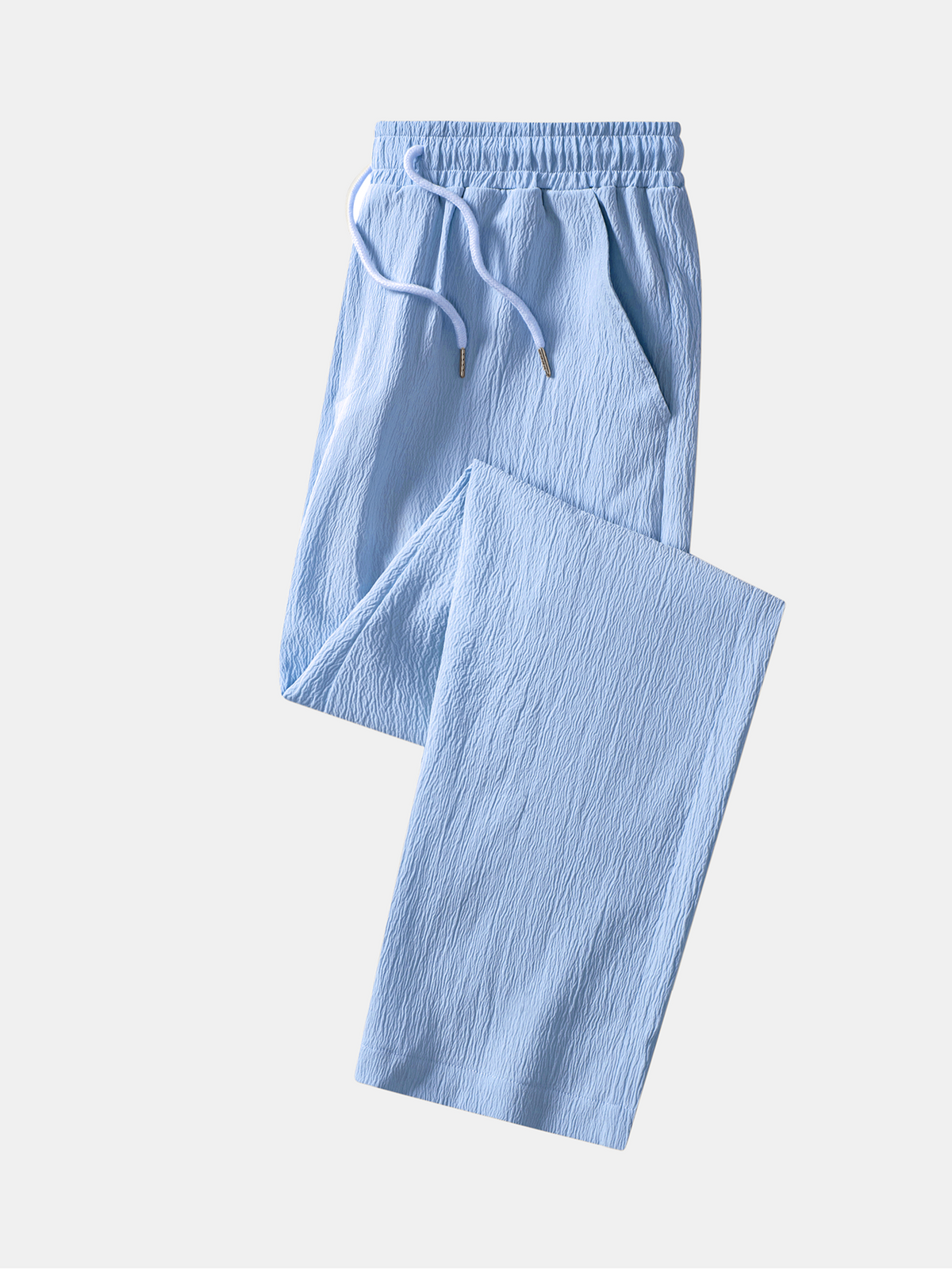 Erik | Kreukstof broek straight leg