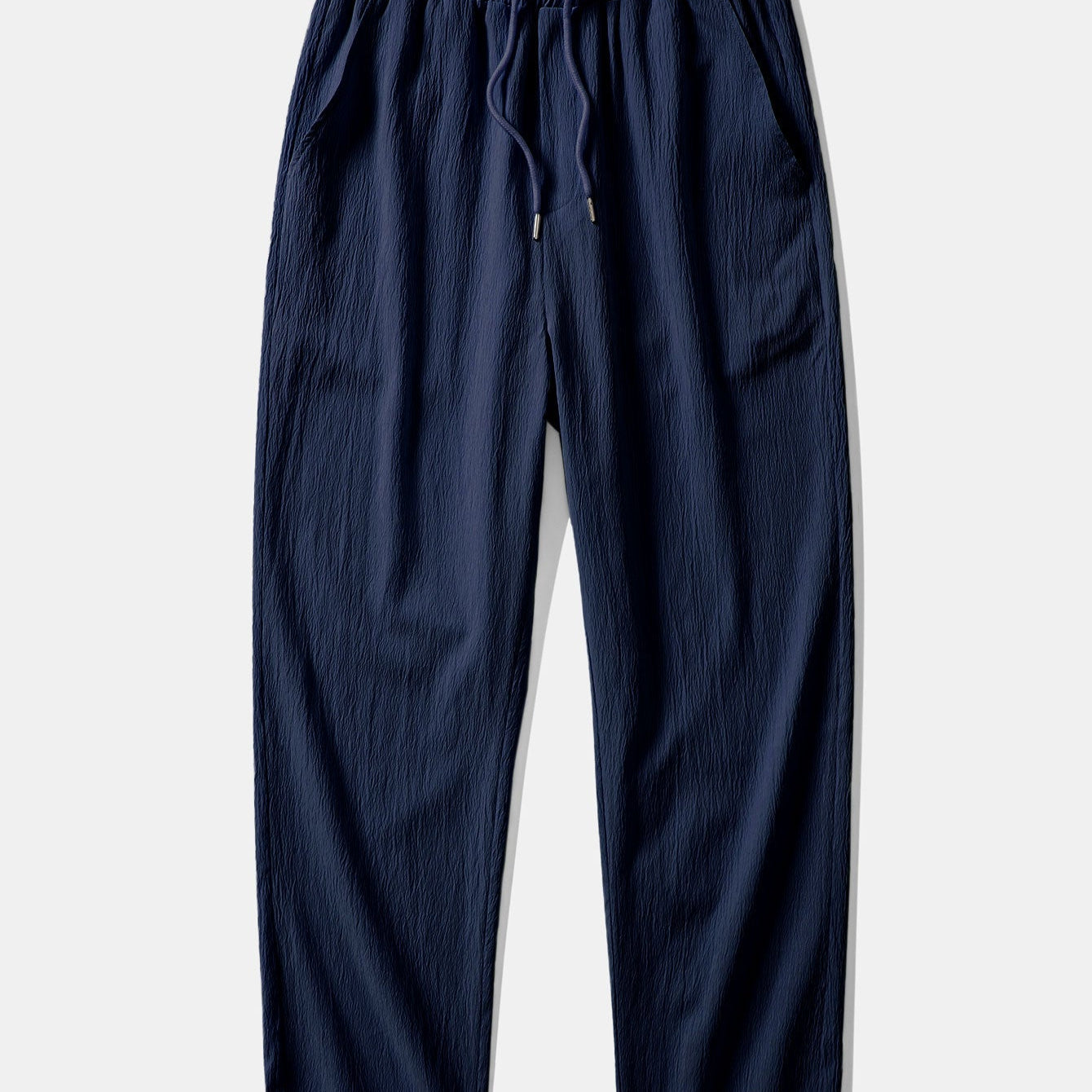 Erik | Kreukstof broek straight leg