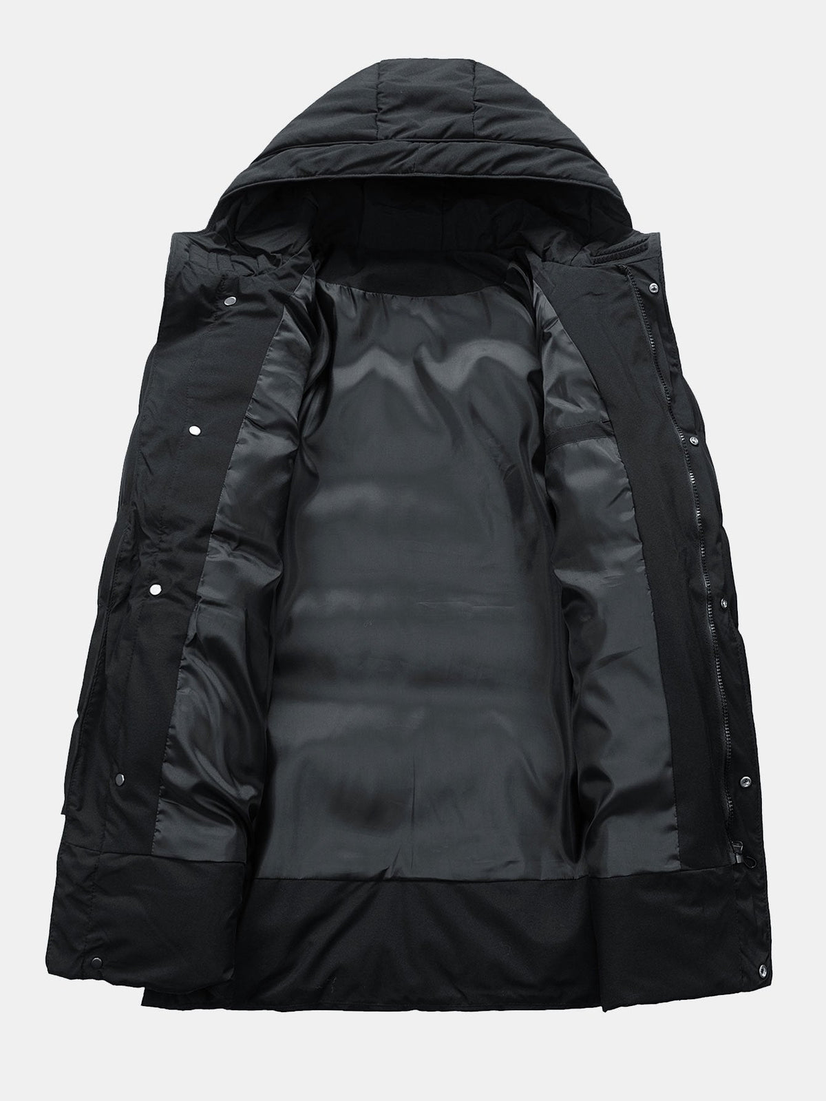 Erik | Verlengde puffer jas met capuchon
