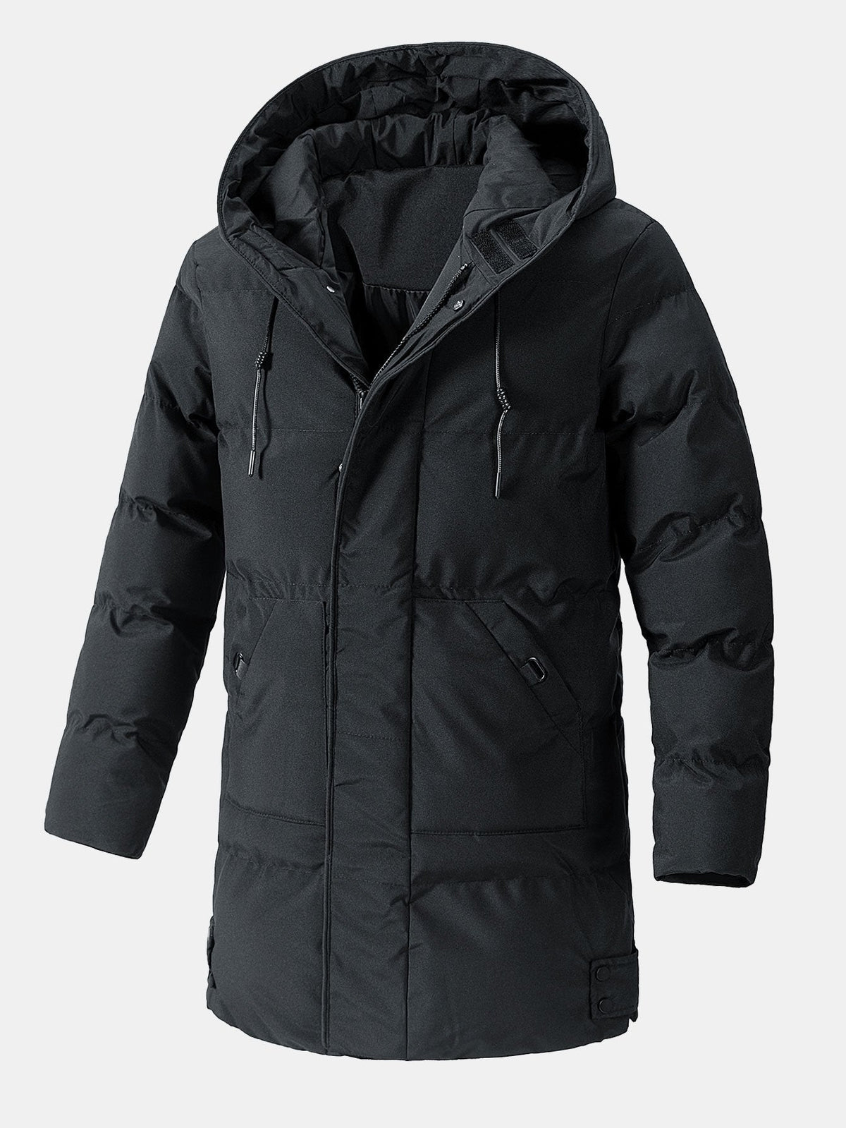 Erik | Verlengde puffer jas met capuchon