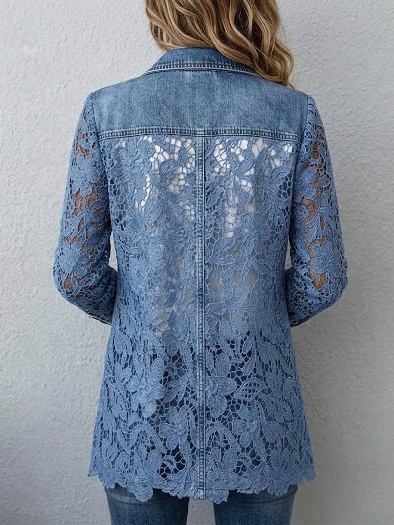 Esmee | Blazerjasje met bloemenkant