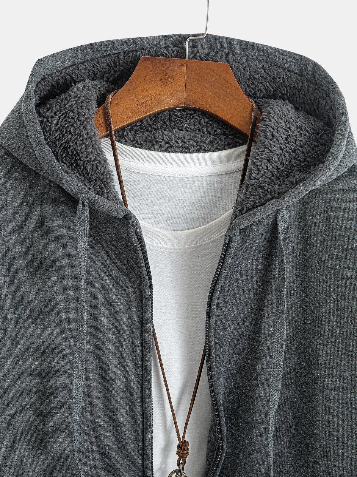Fedde | Hoodie met teddyfleecevoering