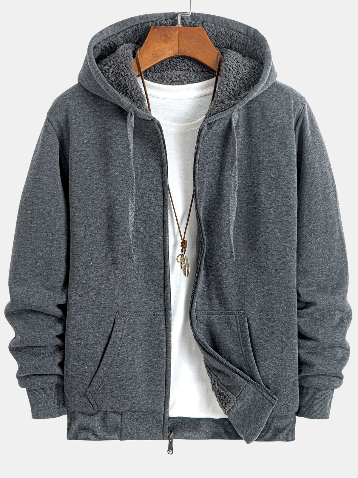 Fedde | Hoodie met teddyfleecevoering