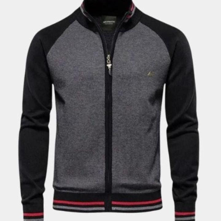 Daan | Gebreid vest met rits