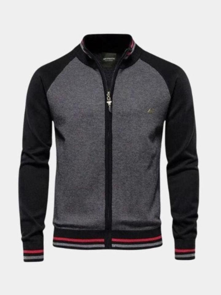 Daan | Gebreid vest met rits