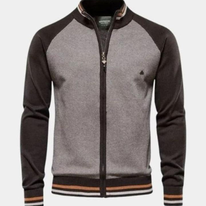 Daan | Gebreid vest met rits