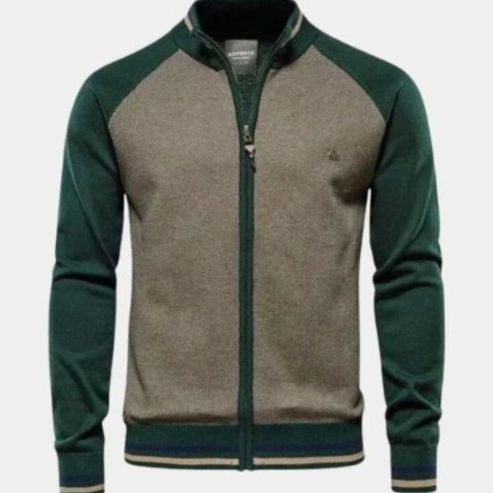 Daan | Gebreid vest met rits