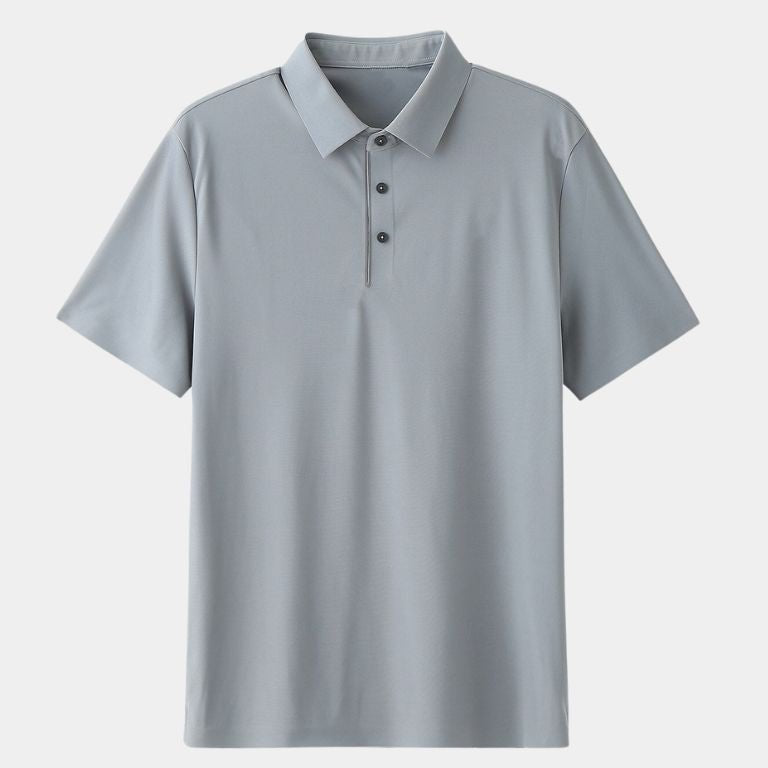 Filip | Saliegroene polo met klassieke kraag
