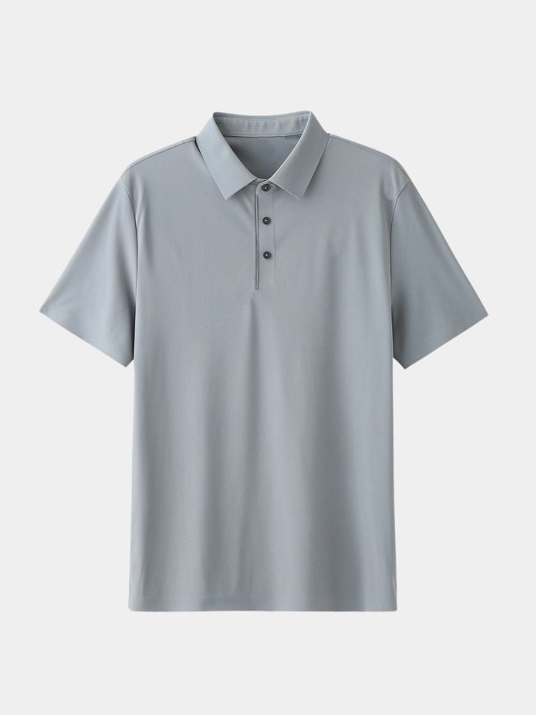 Filip | Saliegroene polo met klassieke kraag