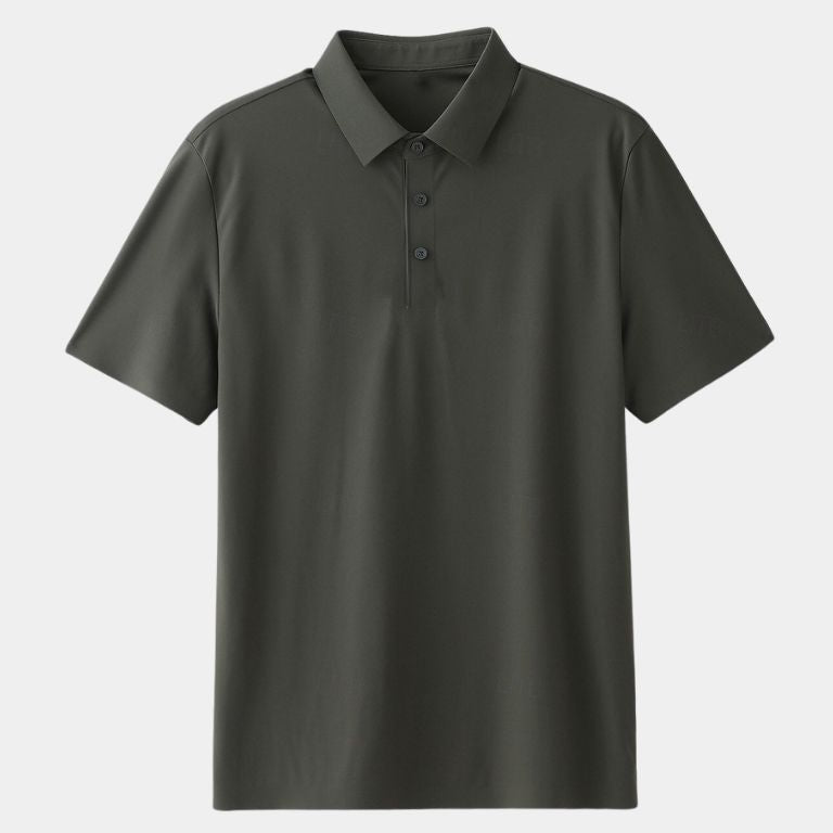 Filip | Saliegroene polo met klassieke kraag
