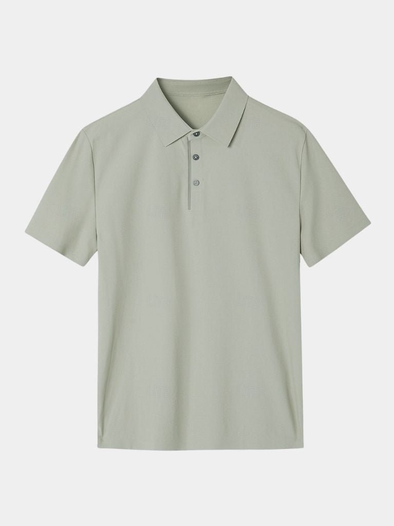 Filip | Saliegroene polo met klassieke kraag