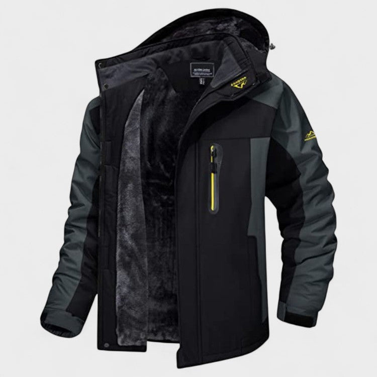 Jorrit | Groene outdoorjas met capuchon