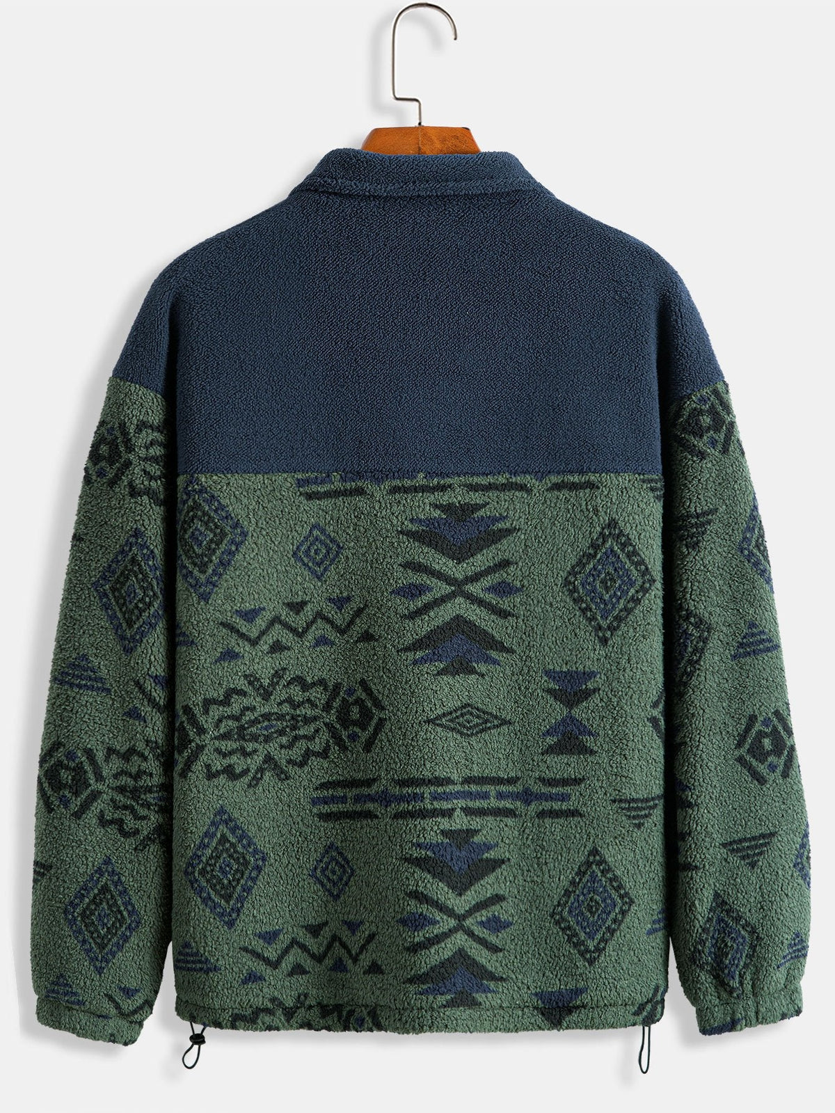 Floris | Teddyfleece jas met Azteekse print