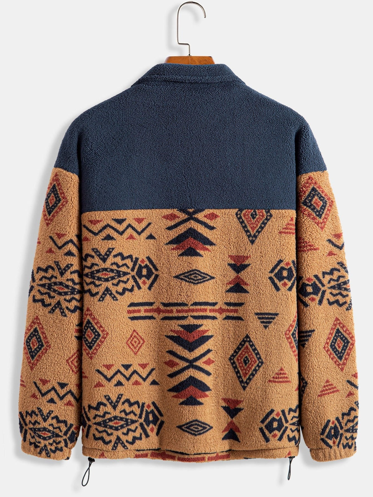Floris | Teddyfleece jas met Azteekse print