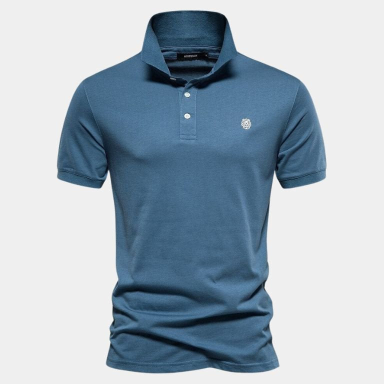 Frank | Marineblauwe klassieke polo