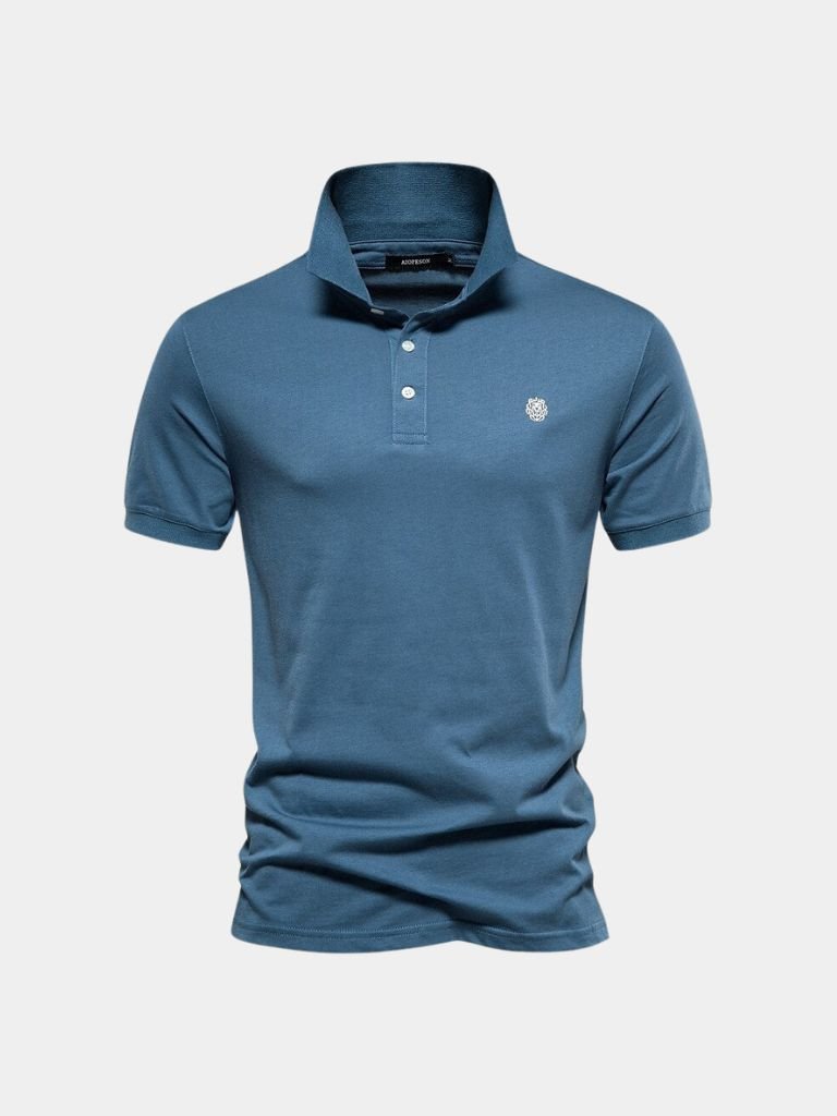 Frank | Marineblauwe klassieke polo