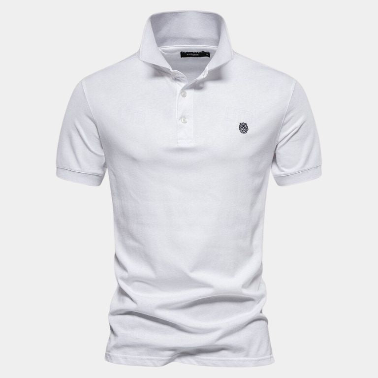 Frank | Marineblauwe klassieke polo