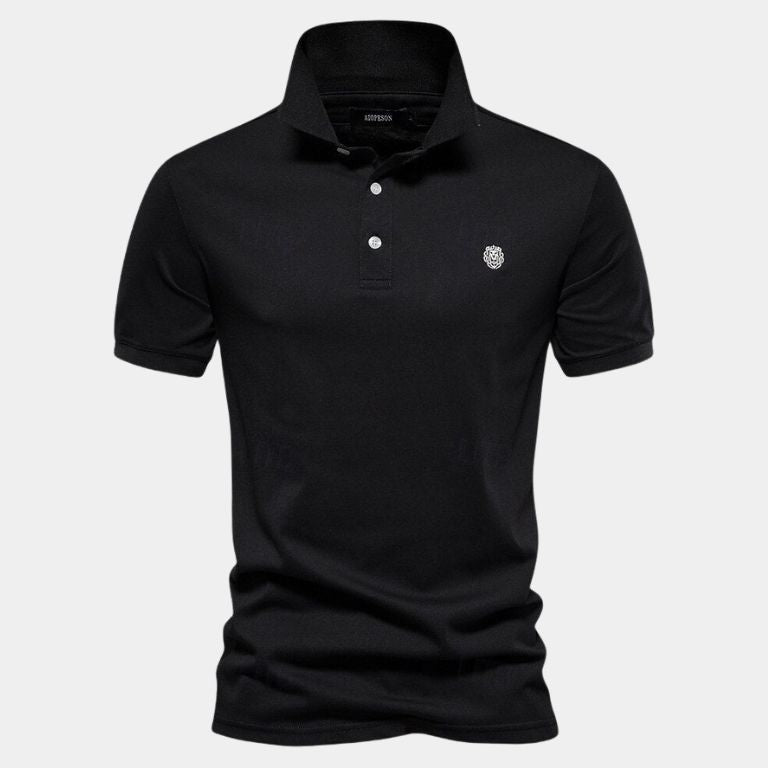 Frank | Marineblauwe klassieke polo