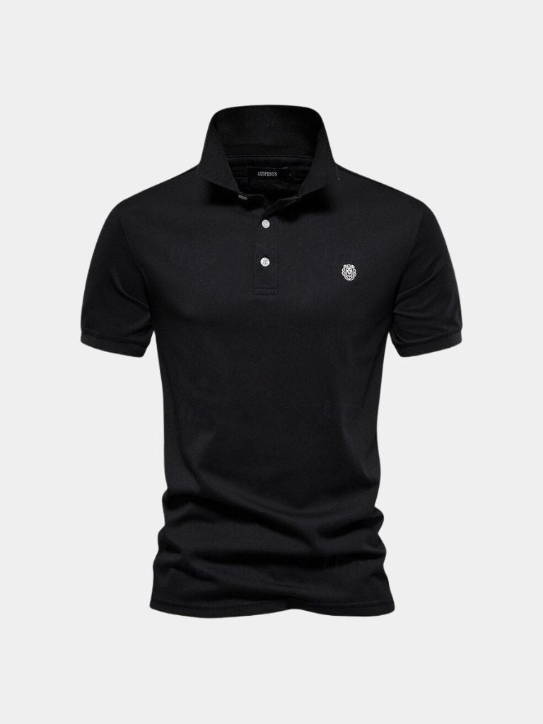 Frank | Marineblauwe klassieke polo