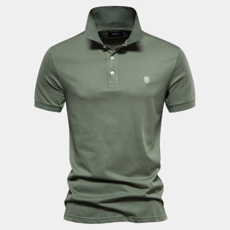 Frank | Marineblauwe klassieke polo