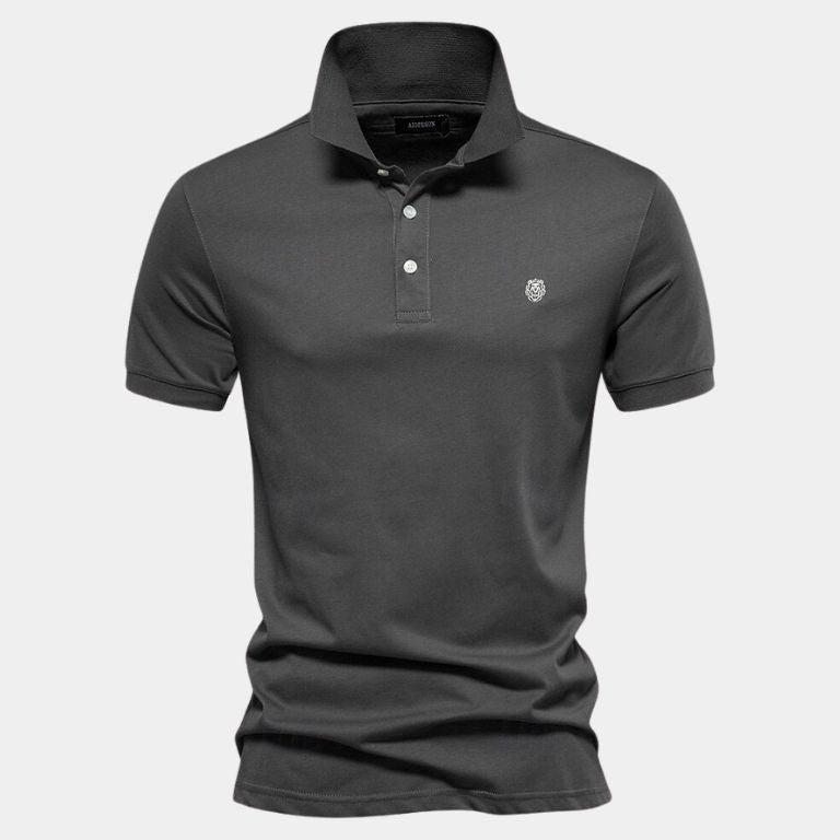 Frank | Marineblauwe klassieke polo