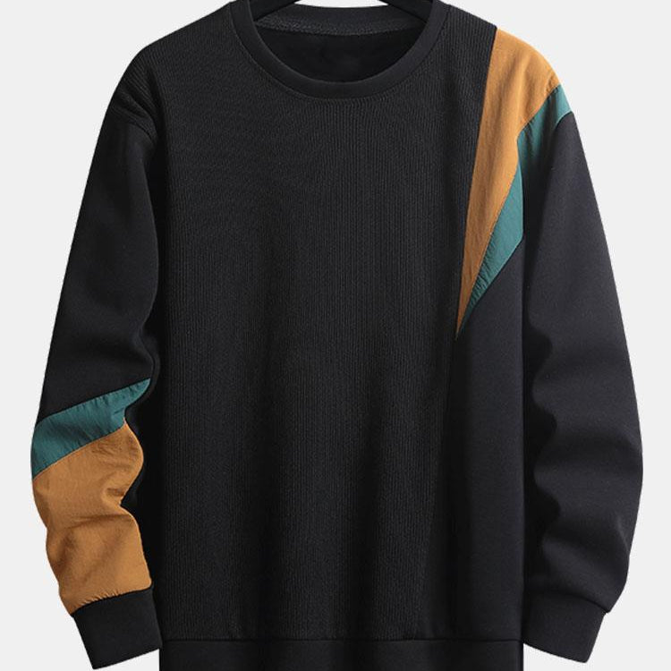 Frank | Sweater met kleurvlakken en ronde hals
