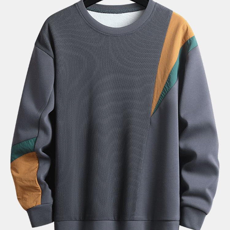 Frank | Sweater met kleurvlakken en ronde hals