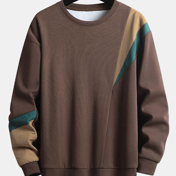 Frank | Sweater met kleurvlakken en ronde hals