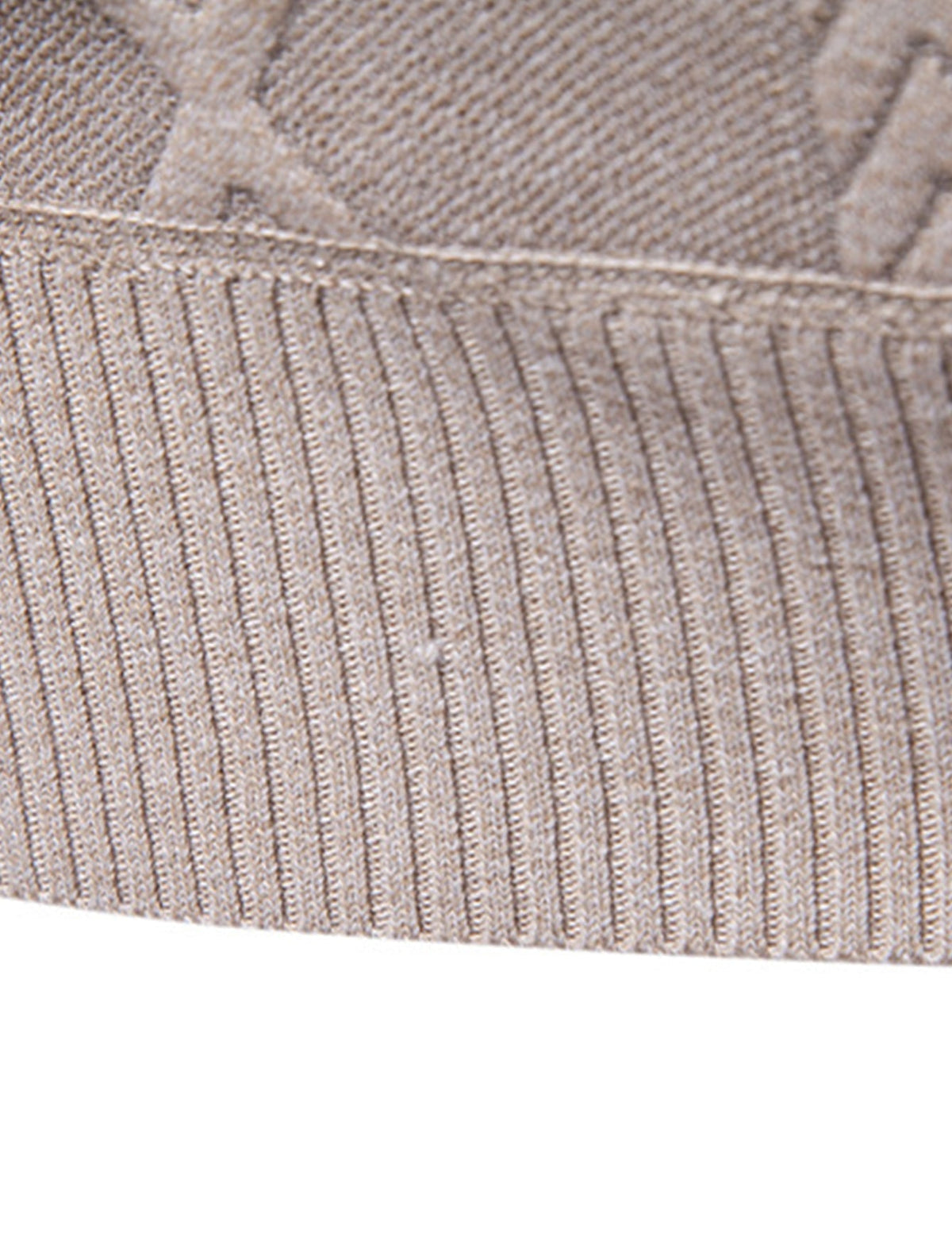 Geert | Jacquardtrui met geometrisch patroon en ronde hals