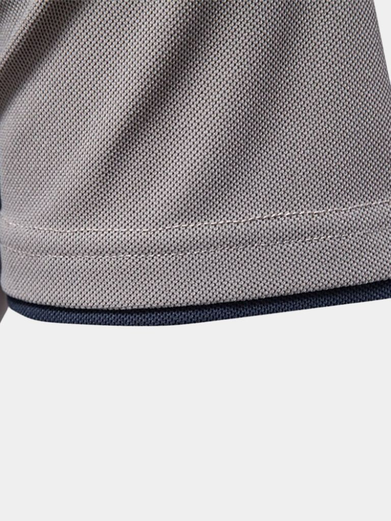 Gerbrand | Witte polo met contraststrepen