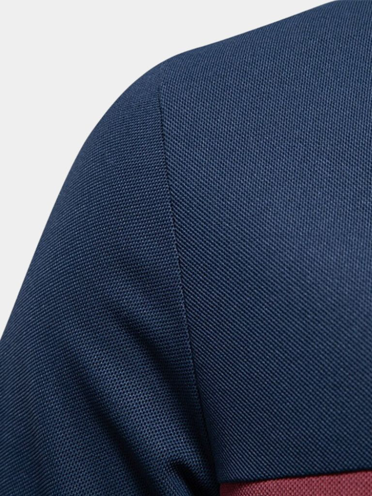 Gerbrand | Witte polo met contraststrepen