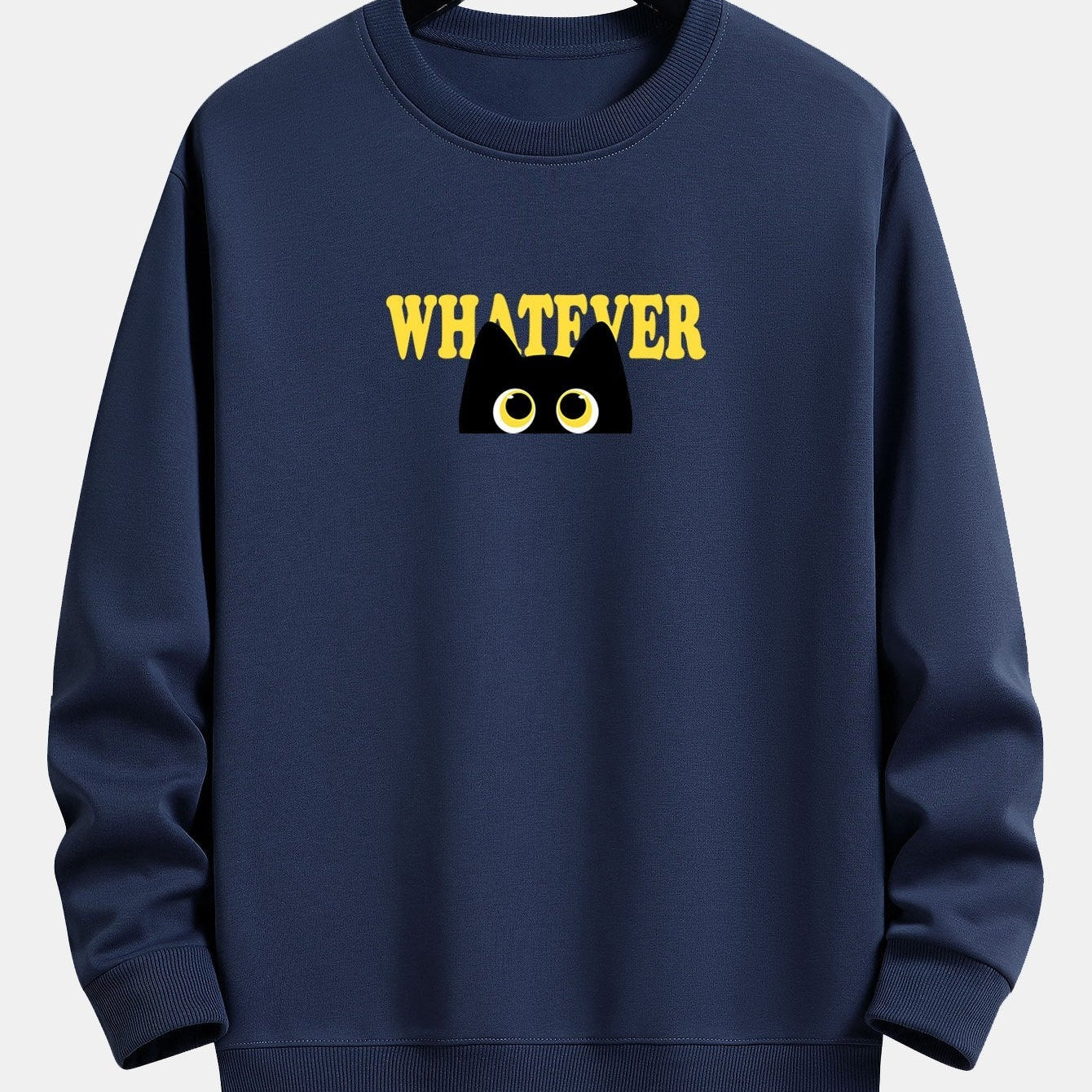 Harm | Sweater met zwarte kat en tekstopdruk en relaxte pasvorm