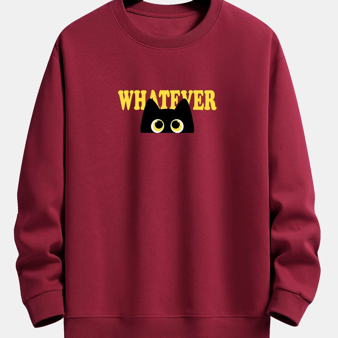Harm | Sweater met zwarte kat en tekstopdruk en relaxte pasvorm