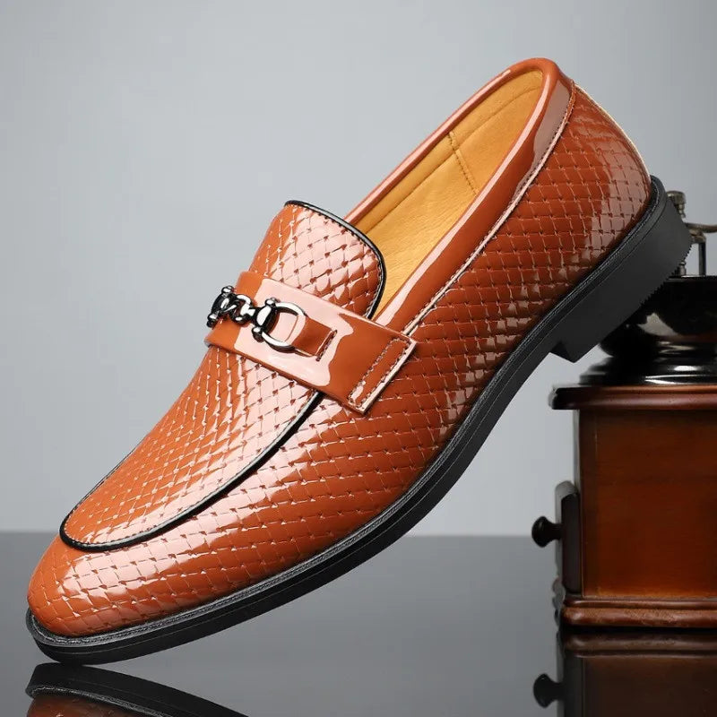 Hartger | Witte leren nette loafers