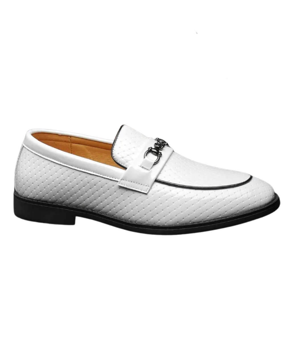 Hartger | Witte leren nette loafers