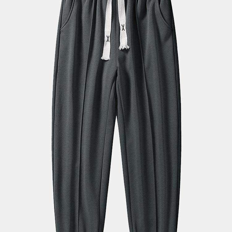 Henk | Joggingbroek met pijpvouw