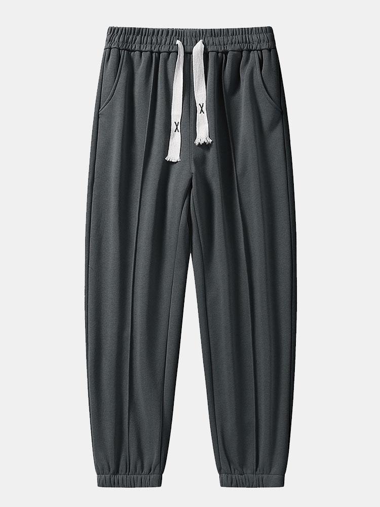 Henk | Joggingbroek met pijpvouw