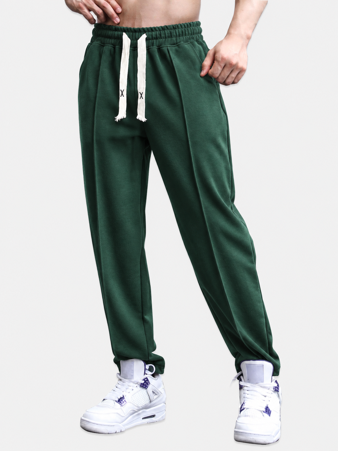Henk | Joggingbroek met pijpvouw